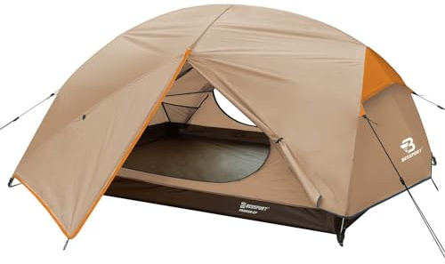 Bessport Tienda De Campaña 2-3 Personas Carpa Ultraligera 3-4 Temporadas Resistente al Agua y al Viento Fácil de Instalar, para el Senderismo y el Camping