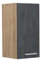 Vicco Hängeschrank R-Line, hängender Küchenschrank, Schwarz Beton/Goldkraft Eiche, 30 cm