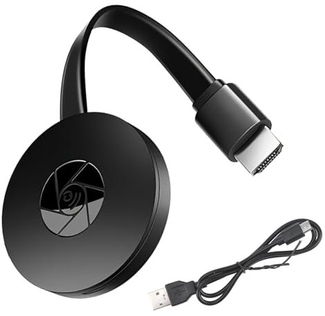 4K 1080P Wireless HDMI Display Adapter, WiFi Streaming Dongle for Screen Mirroring Compatible with Android iOS Windows - HD Mirror Display Stick