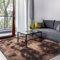 SOANNY Hochflor Teppich, Waschbar Anti-Rutsch, Flauschige Moderne Shaggy Teppich für Schlafzimmer & Kinderzimmer, Extra Groß, Bettvorleger Matte, 240x300 cm, Braun