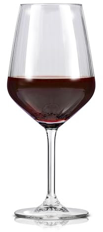 alpina Copas de Vino Tinto - Copas Vino 4 Piezas - Copa Vino 50cl - Regalo Cumpleaños - Regalos Originales Para Mujer y Parejas - Transparante - Vidrio