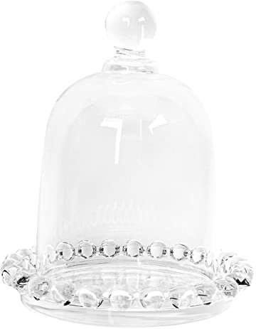 Ciieeo Glass Cake Plate Lid Mini Cake Stand Decorative Dessert Dishes Cake Tray Cake Supply