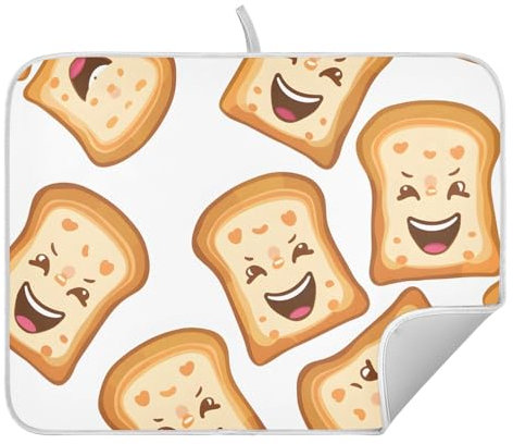 Tappetino scolapiatti per pane tostato affettato, tappetino in microfibra per asciugare i piatti da cucina, 45,7 x 61 cm