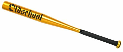 Baseballschläger Aluminium Gold Oldschool altdeutsch 26 Zoll 65 cm lang