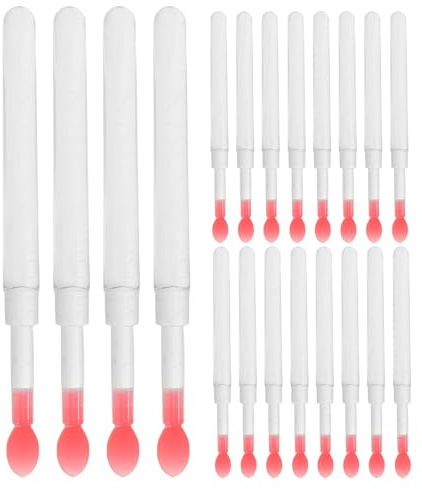 Ipetboom Pincel de Labios de Silicona con Tapa 60piezas para Maquillaje y Viaje
