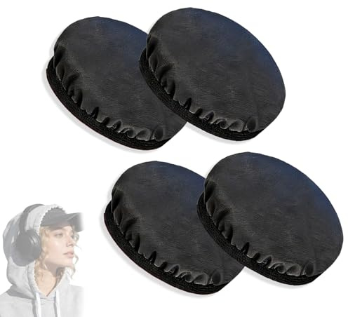 Nevoluxer Lot de 4 Housse Casque Audio Protection, Housses Extensibles lavables pour Casque pour Sennheiser Earbuds, Coussinet de Rechange Universel diamètre 6-8,5 cm