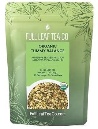 Organic Tummy Balance Loose Leaf Tea - 2oz Bag (Approx. 30 Servings) | Full Leaf Tea Co.