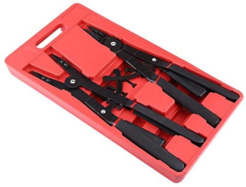 Heavy Duty Circlip Pliers, 16inch Universal Circlip Snap Pliers Tool Set Retaining Pliers with Replacement Tips, Large Circlip Pliers Spreader Pliers for Automotive, Mowers
