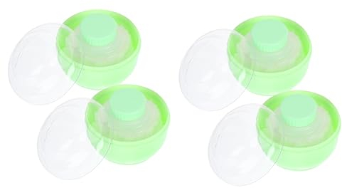 Ipetboom 4stücke Puderbehälter Mit Puderquaste Staubfreies Puderbox Und Erwachsene Für Körperpuder Talkumpuder Und Lose Puder Langlebig Und Praktisch Für Heiße Sommertage