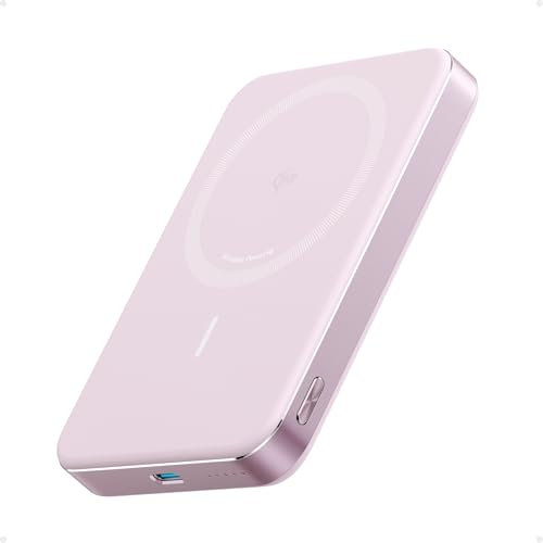 Anker MagGo Power Bank, Ultra-Slim 10,000mAh Magnetic Portable Charger, Qi2 Certified 15W Ultra-Fast MagSafe-Compatible Battery Pack, Ergonomic Design, For iPhone 15/14/13/12 Series Only