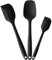 V-Kitpater Spatule Silicone, Spatule Cuisine Patisserie, Ustensiles de Cuisine Silicone pour Cuisson et Mélange, Résistant à la Chaleur Anti-adhésif Sans BPA, 3 Pièces, Noir