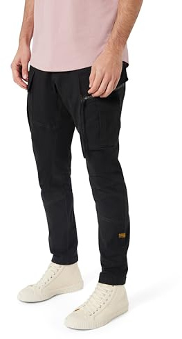 G-STAR Pantalón Zip Pocket 3D Skinny Cargo 2.0 para Hombre, Negro (dk black D24307-E172-6484), 31W / 30L