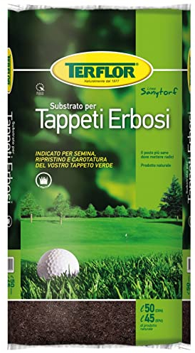 Terriccio Substrato per Tappeto Erboso Sacco 45 Lt Torba Bionda