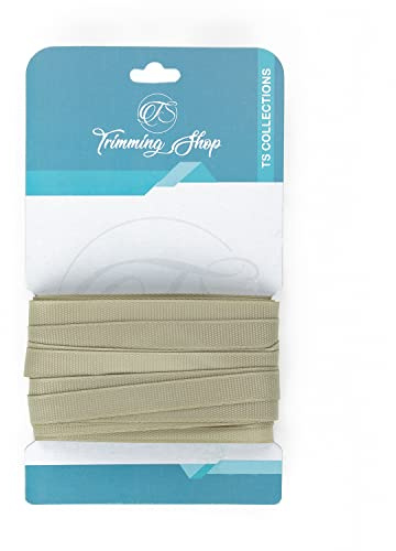 Trimming Shop Sage Grosgrain Ribbon 10mm x 10 Metres - Durable Polyester Ribbed Ribbon for Gift Wrapping, Cake Decoration, Hair Bows, Sewing, Craft & Packaging Use