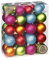 Weihnachtskugeln Kunststoff 4cm - 5cm 44er Set Christbaumkugeln (Mille Fiori)