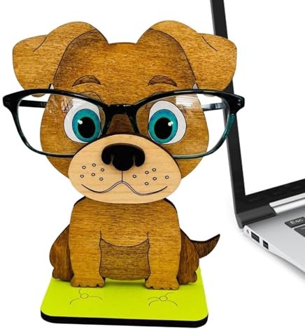 WJnflQN Soporte para gafas de animales | Bonito soporte para gafas | Soporte de anteojos tallado en madera hecho a mano, lindo soporte de exhibición de gafas de sol para escritorio