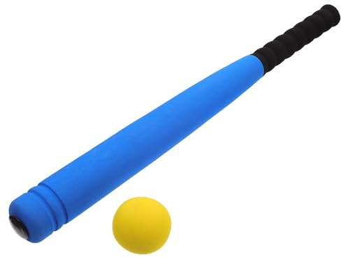 WEKAMOS Bate de Béisbol de Juguete de Espuma Eva para Niños Pequeño Azul, Juego de Béisbol para Exteriores, Juguetes de Bate y Pelota, Equipo Infantil para Desarrollo Color Aleatorio