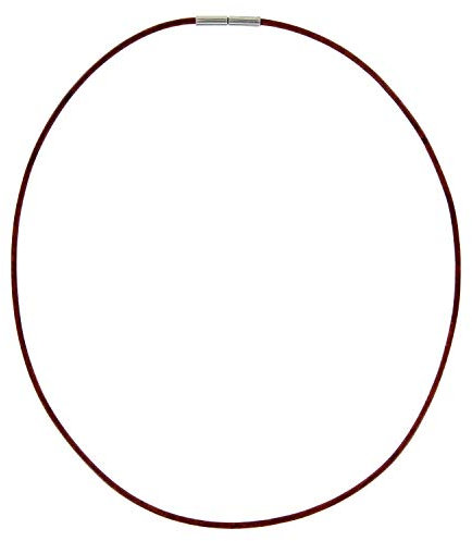 Auroris Echtleder Kette 2 mm Farbe: antikbraun, mit Tunnel-Drehverschluss aus Edelstahl, Länge wählbar / 60 cm