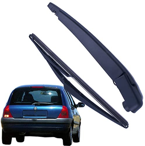 Scheibenwischer Für Auto Scheiben Wiper Blades Für Clio Campus MK2 1998-2012 Wischerblatt Rückseite Wischblätter Gummi Windshield Wipers 305mm,Rear Window Wiper+Wiper arm
