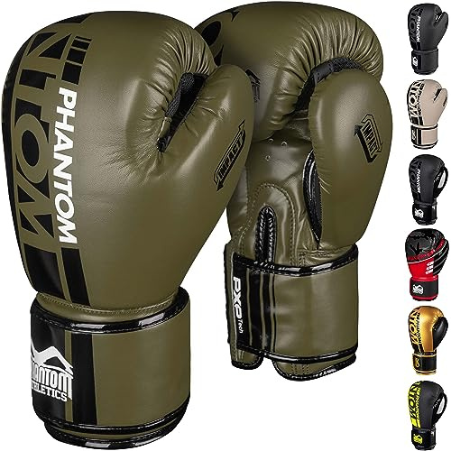 Phantom boxningshandskar APEX | MMA Thai boxning handskar | Män (APEX – army, 35 ml)