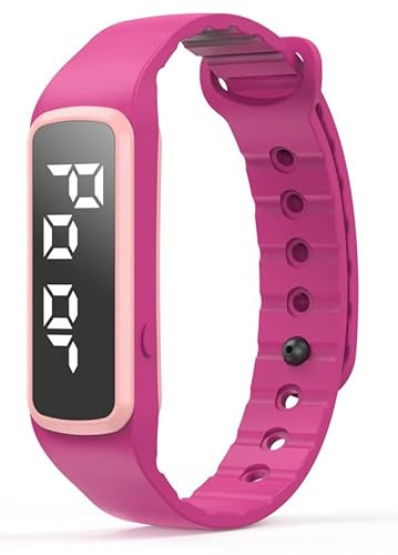 Podomètre bracelet pour homme - Montre de fitness numérique sans application et téléphone portable - Podomètre - Montre numérique pour femme - Mesure du pas, des calories brûlées et de la distance