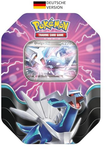 Pokémon-Sammelkartenspiel: Tin-Box Azur-Legenden: Dialga-ex (4 Boosterpacks & 1 holografische Promokarte)