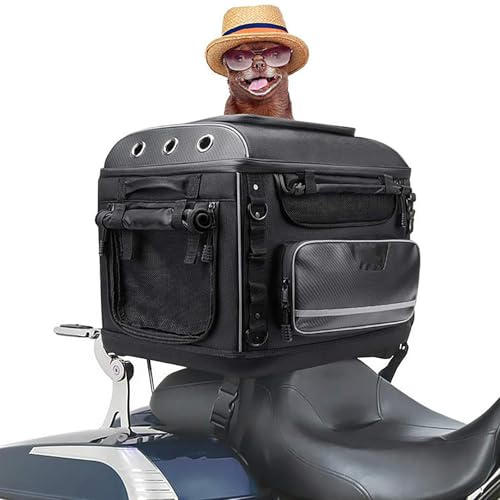 Wsexyy Motorcycle Dog Cat Carrier, Motorcycle Pet Carrier