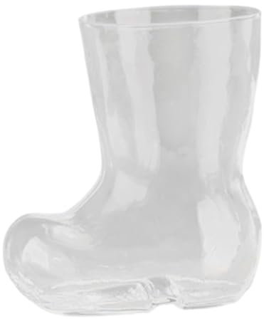 Fenteer Jarra de Cerveza de Vidrio, Taza para Bebidas frías, con Forma de Bota, cristalería para Beber, Taza para Leche, para Beber para Fiestas de