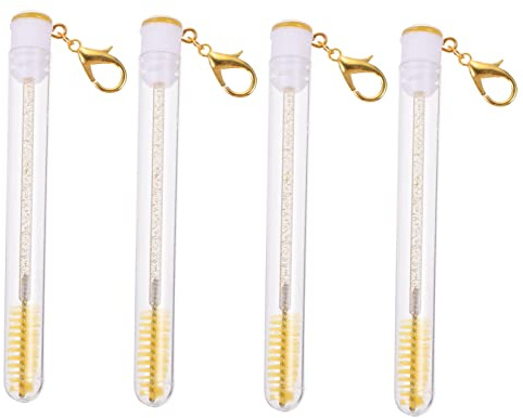 Ipetboom 4pezzi Pennello per Ciglia Materiale Sicuro Applicatore per Mascara Portatile per Principianti e Uso Quotidiano