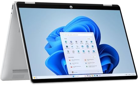 HP OmniBook 5 Flip 14-fp0004sl, Notebook, (Processore Intel Core 3 100U, 8GB RAM, 512GB SSD, Windows 11), Lavoro d'ufficio avanzato, Multitasking, Convertibile, Tastiera Italiana QWERTY, Argento