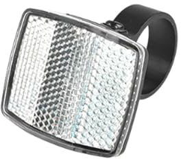 Front Rear Reflector Warning Signs, Mountain Bike Front and Rear Reflector Film Spokes Accessories(white)