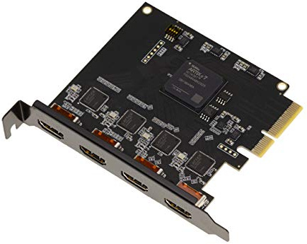 KALEA-INFORMATIQUE Scheda PCIe per l'acquisizione di flussi video HDMI. Registra fino a 4 flussi contemporaneamente senza compressione. Compatibile con HD e 4K.
