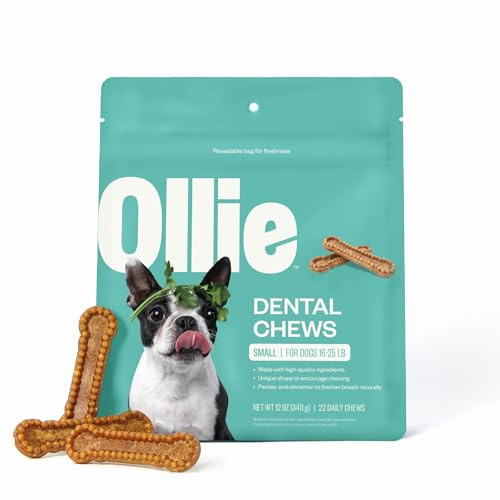 Ollie Dental Chews for Small Dogs, 16-25 lbs, 12 oz