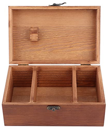 Buachois Wooden Sewing Box,Empty Sewing Basket Sewing Accessories Stitching Repair Kit DIY Sewing Tools Needle Thread Storage Case Organize Box for Thimble Pin Cushion Button