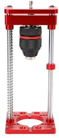 35mm Portable Drill Guide - No Deformation Aluminum Alloy Attachments, Adjustable Angle Holder, Mini Press Adapter for Woodworking and Various Drilling Scenarios