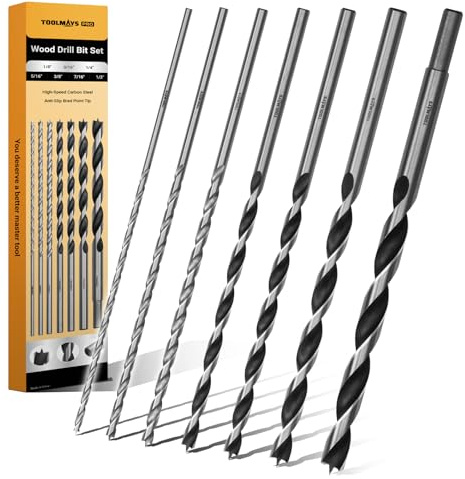 Extra Long 9.05 Brad Point Wood Drill Bit Set Imperial