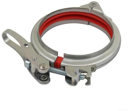 Alanmoship Collier de serrage rapide robuste en acier galvanisé avec doublure en caoutchouc, bande de tuyau réglable résistante à la rouille pour plomberie, CVC, automobile (200 mm)