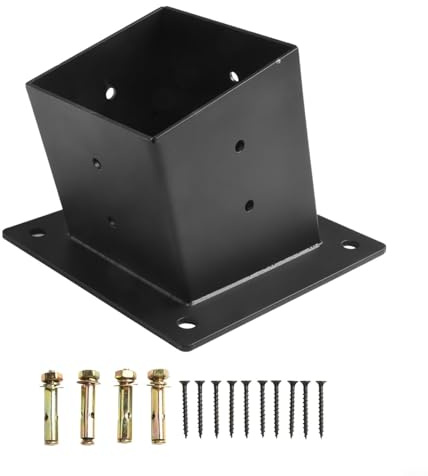 Staffe inclinate per tetto da parete, design per pali da 10 x 10 cm, supporto per portico, gazebo, pergolato, telaio (singolo)
