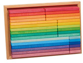 NIC - Rainbow Building Set, Mehrfarbig (523299)