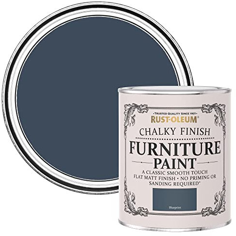 Rust-Oleum Blue Upcycled Furniture Paint in Chalky Finish - Blueprint 750ml
