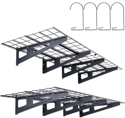 VEVOR Garagenregal 1830 x 620 x 200 mm Werkzeugaufbewahrung 227 kg pro Schicht Werkzeughalter Wand 183 x 61 cm Regalfläche Aufbewahrungsregale Metallregal Werkzeug Organizer Wandregale