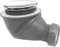 Wirquin 30723215 James D90-Piletta per Doccia con Uscita orientabile a 360° e griglia in ABS Cromato