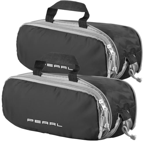 PEARL Koffer-Pack-Organizer: 2er-Set Kompressions-Packtaschen für Handgepäck, Größe S, 30x11x11 cm (Kompressions-Organisator, Koffertaschen, Umhängetasche)