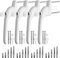 Neoteck 4PCS Inline Window Handle Universal Espag Key Locking Lockable Double Glazing Suitable for All Common Windows and Balcony Doors