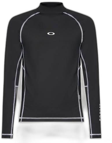 Oakley Rashguard à Manches Longues Arc-en-Ciel pour Homme, Blackout, Large