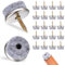 wugongshan 40 tornillos deslizantes de fieltro, 22 mm, deslizadores de fieltro para sillas con clavos redondos, almohadillas de fieltro para sillas, para azulejos, parqué, laminado, fieltro para