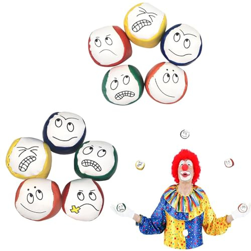 Roysmart 10 pelotas de malabares para principiantes, juego de pelotas de malabares para niños, duraderas y suaves, creativas, divertidas pelotas educativas para jugar a la pelota para niños y