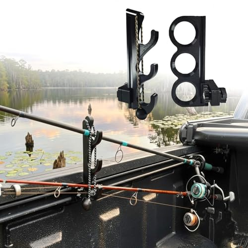 Fishing Rod Holder for Toyota Tacoma Bed Rail,Truck Bed Fishing Rod Holder