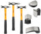 HOTECHE 7-tlg Ausbeulwerkzeug Karosserie Werkzeug Set, inklusive Schlaghammer, Spitzhammer, Meißelhammer, geschwungener Formblock, schwerer Formblock, Schrumpfformblock und doppelseitigem Formblock