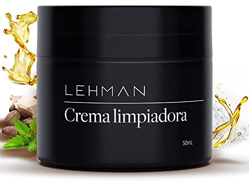 Limpiador Facial Hombre Arcilla Blanca Crema Limpiadora Piel Mixta Sensible Textura Sensorial Aroma Menta Jengibre Hidratacion Revitaliza Frescura Antiedad Cuidado Diario Limpieza Cara Profunda 50ml